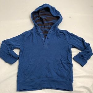 Gap blue soft long sleeve hooded shirt